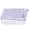 GravaStar Mercury K1 RGB Linear Key Switch İngilizce Q Ice Lavender Purple Kablosuz Gaming Klavye