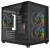 Rampage LUMID 750W 80+ Bronze Tempered Glass 3*12cm ARGB Siyah mATX Gaming Kasa