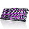 GravaStar Mercury V75 RGB Manyetik Switch İngilizce Q Stealth Siyah Şeffaf Kablolu Gaming Klavye