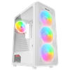 Rampage HELIOS Mesh 650W 80+ Bronze Tempered Glass RGB Beyaz ATX Gaming Kasa