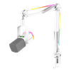 Fifine Ampligame AM8PROT XLR/USB RGB Dinamik Beyaz Mikrofon Seti