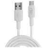 Juo 66W USB-A USB-C Beyaz Hızlı Şarj ve Data Kablosu 1 Metre
