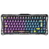 GravaStar Mercury K1 Lite RGB Linear Key Switch Türkçe Q Transparent Siyah Kablosuz Gaming Klavye