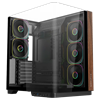 FAZEON F25 850W 80+ Bronze Full Modüler Gen5 Mesh 5x ARGB Fanlı Type-C Siyah ATX Gaming Kasası
