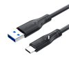 VegGieg USB 3.0 Type-C 60W 10Gbps Data ve Şarj Kablosu 1 Metre