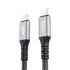 Bix BXCC242 USB4 Thunderbolt 3/4 Uyumlu USB-C IF 240W 40Gbps 8K 60Hz UHD Şarj, Data ve Görüntü Kablosu