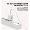 Bix BXUC30TA 30W Type-C PD 3.0 Hızlı Şarj Adaptörü ve 1 Metre 3A Type-C Şarj Kablosu