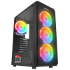 Rampage HELIOS Mesh 650W 80+ Bronze Tempered Glass RGB Siyah ATX Gaming Kasa