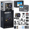 Akaso Brave 4 4K/30FPS 20MP Wi-Fi Dual Screen Aksiyon Kamera ve Aksesuar Seti