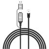 Bix C6C15 USB-A Type-C RJ45 1000Mbps CAT6 Ethernet Dönüştürücü Kablo 1 .5 Metre