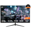 GameBooster Lyris FF24 27'' 240Hz 0.5ms HDMI DP Adaptive Sync HDR Ready FHD VA Curved 3000R Gaming Monitör