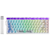 Aula Hero 68 HE Silver Switch Hot Swap TKL RGB Neon Şeffaf Beyaz Kablolu Gaming Klavye