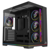 GameBooster NYVRA SYNC X 850W 80+ Bronze ATX3.1 Gen5.1 SeaView ARGB ATX Mid Tower Siyah Kasa