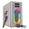 HiFuture MusicBox 100W Karaoke Sistemi Gümüş Taşınabilir Hoparlör