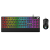 Rampage KM-9858 JAZZY V2 RGB Türkçe Q Siyah Klavye Mouse Set