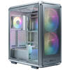 Cooler Master Masterframe 500 Mesh ARGB 200mm Tempered Glass USB 3.2 Silver E-ATX Mid Tower Kasa