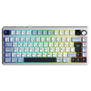Aula F75 Max GrayWood V4 Switch Hot Swap RGB TKL Lacivert Türkçe Kablosuz Mekanik Gaming Klavye
