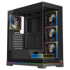 GameBooster NYVRA SYNC 850W 80+ Bronze ATX3.1 Gen5.1 SeaView ARGB ATX Mid Tower Siyah Kasa