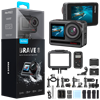 Akaso Brave 8 4K/60FPS 48MP Wi-Fi Dual Screen Aksiyon Kamera ve Aksesuar Seti