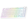 Aula F75 Seiya Switch Hot Swap TKL RGB Desenli Beyaz Kablosuz Gaming Klavye
