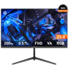 GameBooster Ruvie EF20 23.8'' 200Hz 0.5ms HDMI DP RGB Adaptive Sync HDR10 FHD VA Gaming Monitör