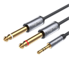 VegGieg 3.5mm 6.35mm Mono Amfi Enstrüman AUX Ses Kablosu 1.8 Metre