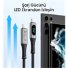 Bix BXCC244 USB4 Thunderbolt 4/3 Uyumlu PD 240W 40Gbps 8K 60Hz Ultra HD Dijital Ekran Göstergeli Şarj, Data ve Görüntü Kablosu 1 Metre