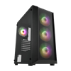 FSP CMT318 Tempered Glass USB 3.0 Tempered Glass Rainbow E-ATX Kasa + FSP 750W PSU