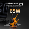 GravaStar Alpha65 Robot Figürlü 65W Sarı Hızlı Şarj Adaptörü