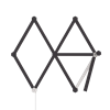 Nanoleaf RGBW Siyah 9 Parça Led Şerit Aydınlatma