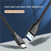 VegGieg USB 3.0 Type-C 60W 10Gbps Data ve Şarj Kablosu 1 Metre