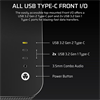 CORSAIR AIR 5400 RS-R ARGB Tempered Glass USB 3.2 Siyah E-ATX Mid Tower Kasa