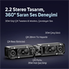 Divoom D-base 30W Masaüstü Bluetooth Siyah Gaming Hoparlör
