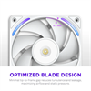 NZXT F240X Single-Frame RGB 240mm Beyaz Kasa Fanı