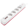 S-link SPG403U 1.5m 1.5mm Bakır 750 Joule USB 4 lü Anahtarlı Akım Korumalı Priz