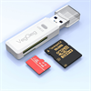 VegGieg USB 3.0 SD ve Micro SD Beyaz Hafıza Kart Okuyucu