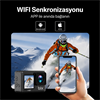 BIX Pulse 1 4K 30FPS 20MP WI-FI Su Geçirmez Kılıflı Siyah Ekranlı Kask Aksiyon Kamera ve Aksesuar Seti