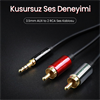 VegGieg 3.5mm AUX RCA Ses Kablosu 10 Metre
