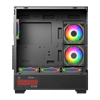 PowerBoost PB-PBE6075B 750W 80+ Bronze 6*12cm ARGB Fanlı USB 3.0 ATX Mid Tower Siyah Gaming Kasa