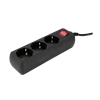 S-link SPG3-X-3 1.5m 150 Joule 3 lü Anahtarlı Akım Korumalı Siyah Priz