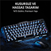 GravaStar Mercury K1 RGB Linear Key Switch İngilizce Q Black Kablosuz Gaming Klavye
