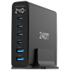 Juo 240W GaN PD 3.1 4 Type-C + 2 USB-A iPhone & MacBook & Laptop Uyumlu Şarj Aleti