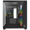 Rampage LUMID 750W 80+ Bronze Tempered Glass 3*12cm ARGB Siyah mATX Gaming Kasa