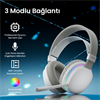 Aula G7 Tri Mode RGB Kablosuz Beyaz Gaming Kulaklık