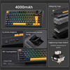 Aula F75 Max GrayWood V4 Switch Hot Swap RGB TKL Siyah Türkçe Kablosuz Mekanik Gaming Klavye