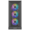 GameBooster MYSTRAL 750W 80+ Bronze ATX3.1 Gen5.1 Mesh ARGB E-ATX Mid Tower Siyah Kasa