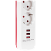 S-link SPG403U 1.5m 1.5mm Bakır 750 Joule USB 4 lü Anahtarlı Akım Korumalı Priz