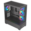 GameBooster NYVRA PRIME 750W 80+ Bronze ATX3.1 Gen5.1 SeaView ARGB E-ATX Mid Tower Siyah Kasa