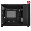 ASUS Prime AP201 Temperli Cam USB 3.2 Type-C Siyah MicroATX Small Tower Kasa