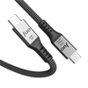 Juo USB 4.0 240W 40Gbps Thunderbolt 4 8K 60Hz USB-C Görüntü Aktarım ve Type-C 2 Metre Hızlı Şarj ve Data Kablosu 